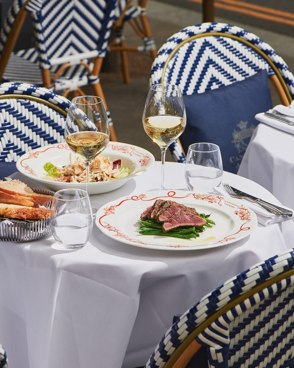 table for a lunch in terasse
