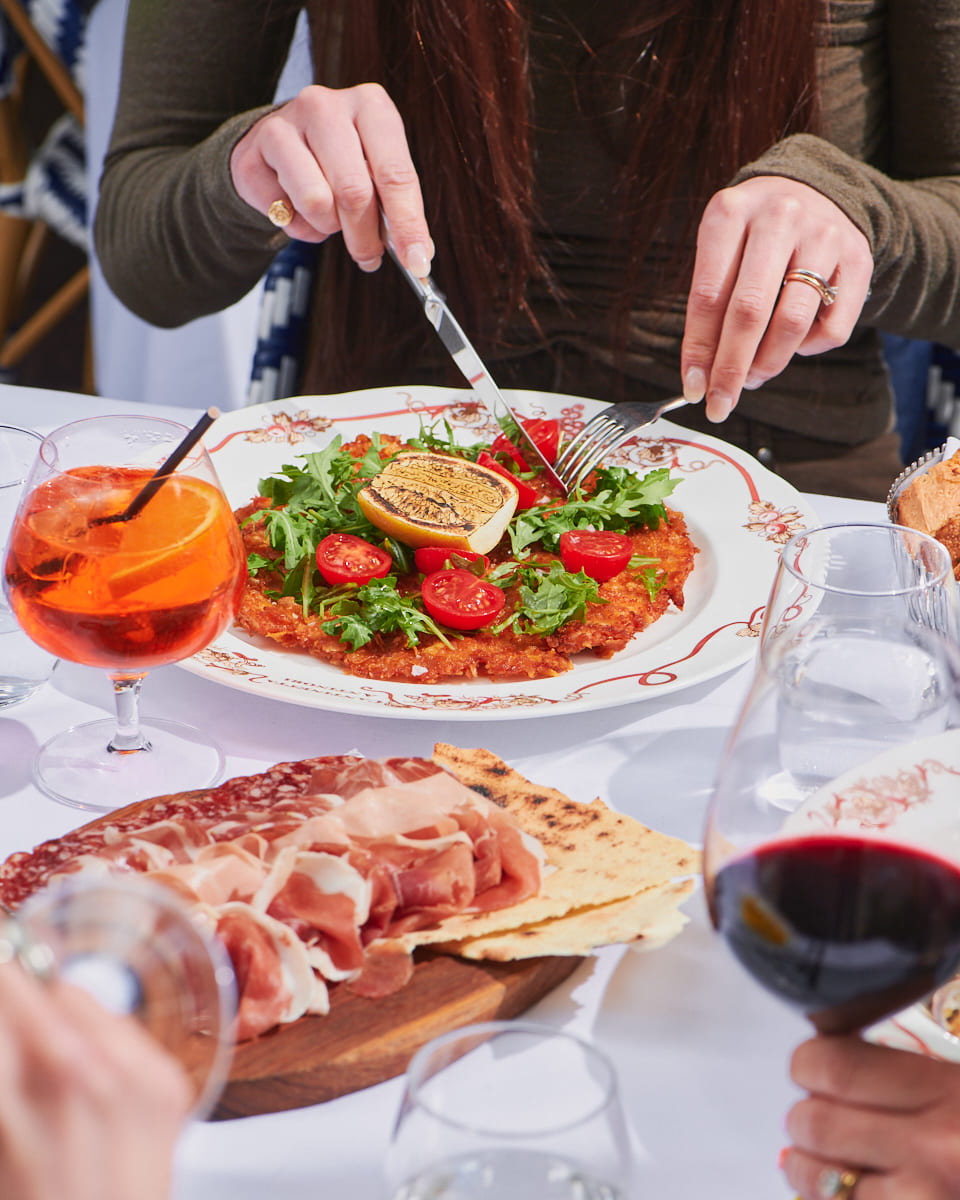 quick italian lunch with milanese