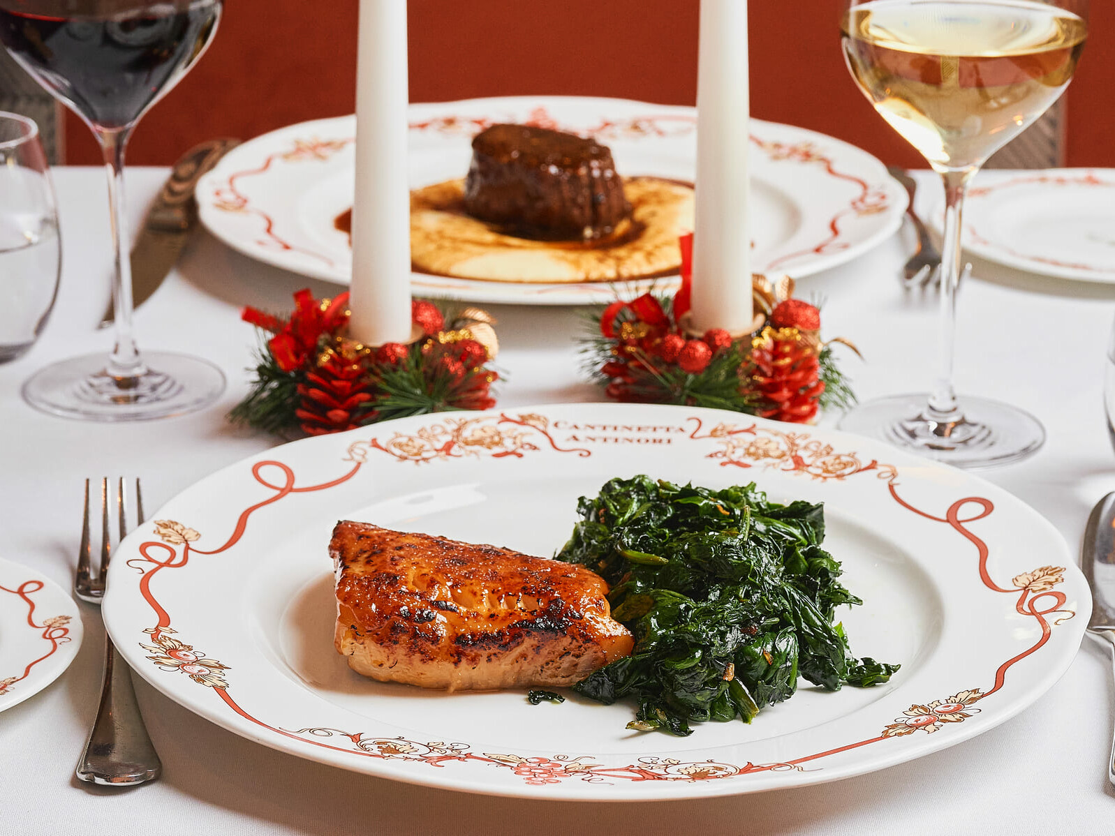 salmon and beef dishes restaurant